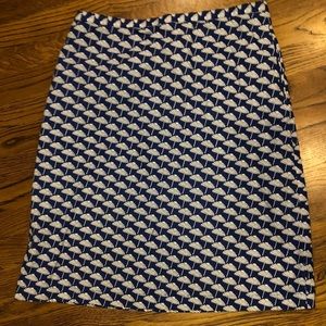 Beach umbrella print Boden skirt